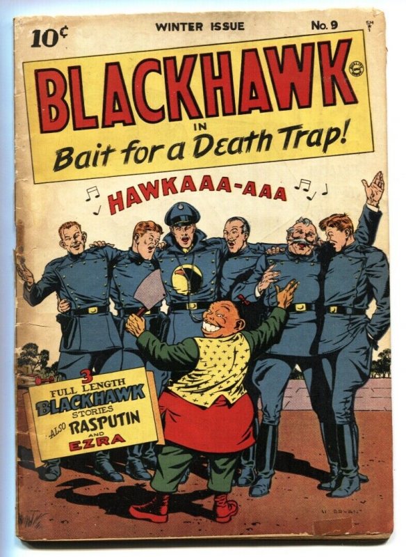 BLACKHAWK #9-First issue-Golden-Age comic book Quality 1944