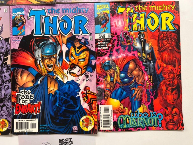 5 Thor Marvel Comic Books # 1 13 19 20 21 Defenders Iron Man Hulk 62 JS42
