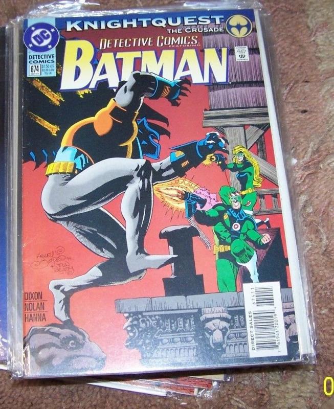 DETECTIVE COMICS  # 674 BATMAN 1994   -KNIGHTQUEST -DC  GUNHAWK AZRAEL ROBIN