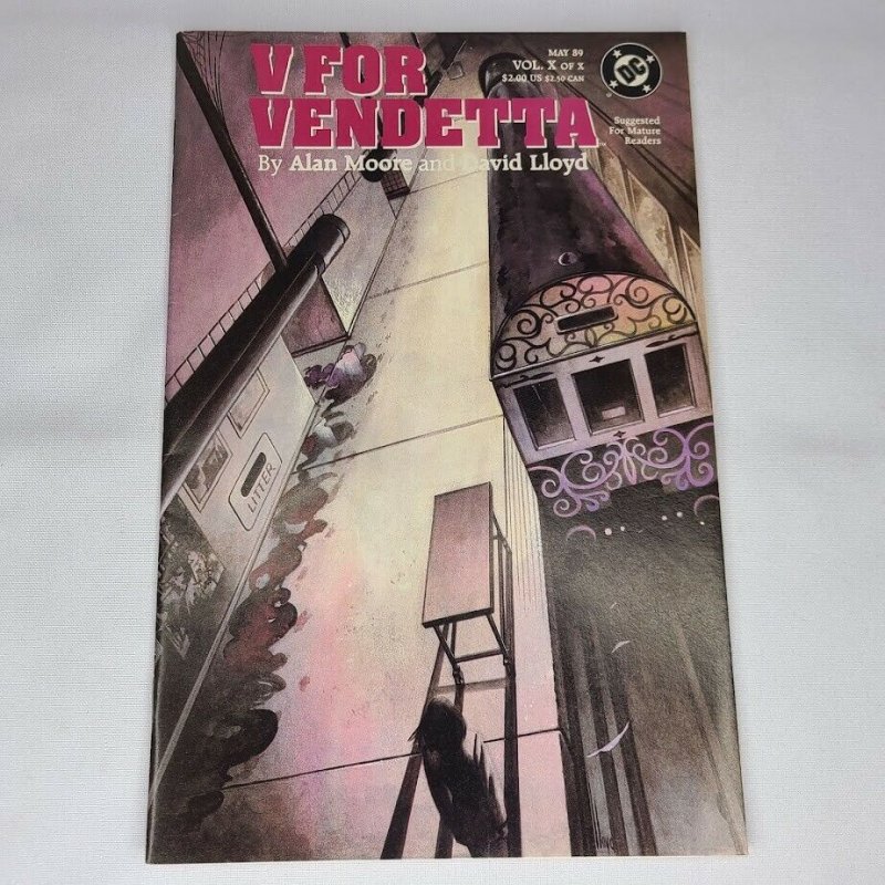 V For Vendetta 10 DC 1988 VF+ 8.0 Part 10 of 10 Series by Alan Moore