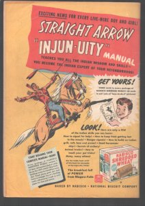 Straight Arrow #4 1950-Fred Meagher Cave cover-Palimino Fury Sundown Valley h...