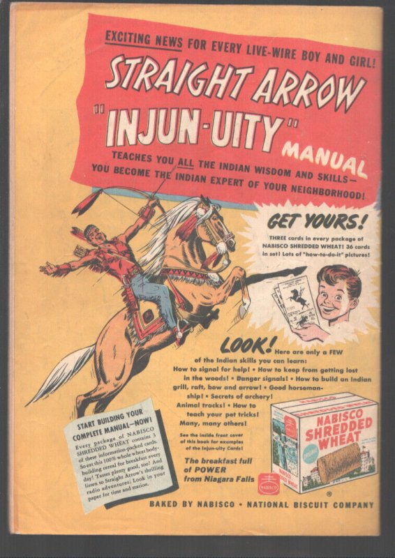 Straight Arrow #4 1950-Fred Meagher Cave cover-Palimino Fury Sundown Valley h...