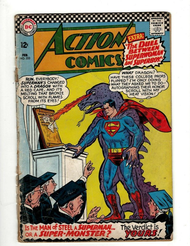 Action Comics # 333 GD DC Comic Book Superman Batman Green Lantern Flash KD1