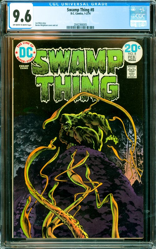 Swamp Thing #8 CGC Graded 9.6