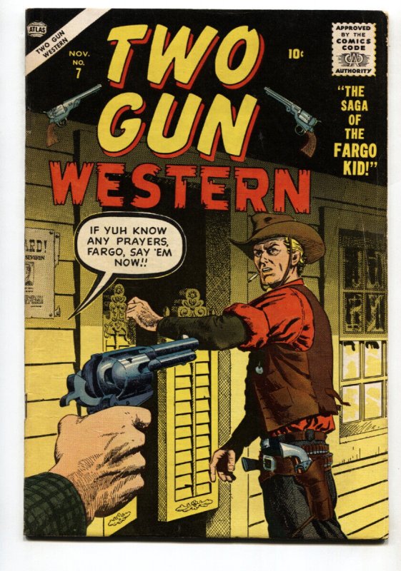 Two Gun Western #7--1956--Atlas--Fargo Kid origin--comic book--FN+