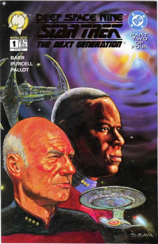 Star Trek: Deep Space Nine/Star Trek: The Next Generation #1A VF; Malibu | save