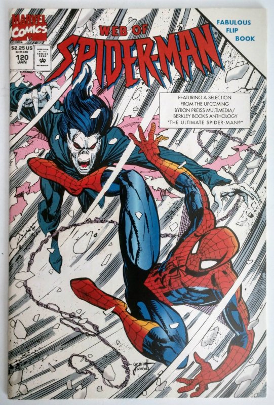 Web of Spider-Man #120 (NM-, 1995) NEWSSTAND Flip Book