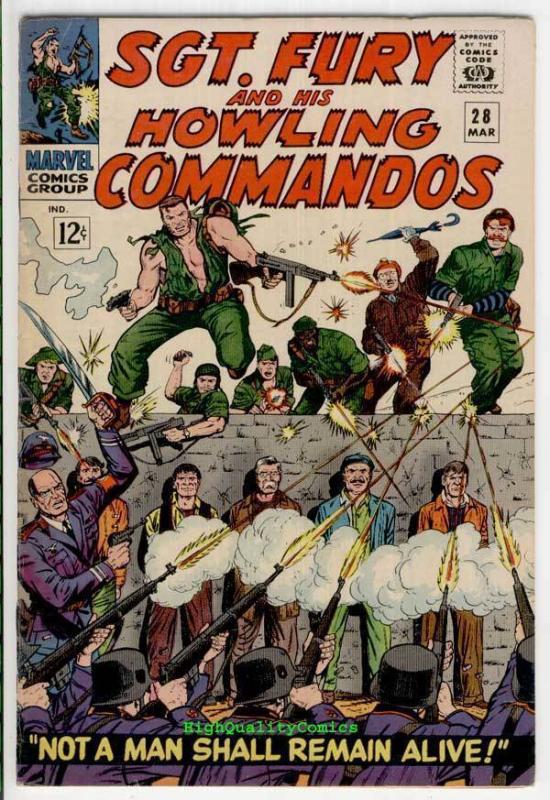 SGT FURY #28, War, Hitler, Germans, Baron Strucker, 1963, VF