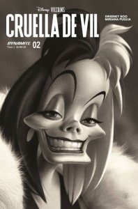 Disney Villains: Cruella de Vil #2J VF/NM ; Dynamite | 101 Dalmations FOC 1:7 Va