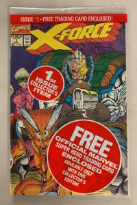 X-Force #1 (1991 Marvel) with Deadpool Card Bagged Rob Liefeld High Grade
