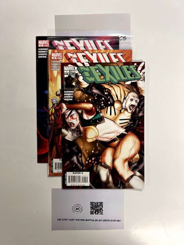 3 New Exiles Marvel Comic Books # 7 8 9 Avengers Defenders Hulk Thor 15 JS19