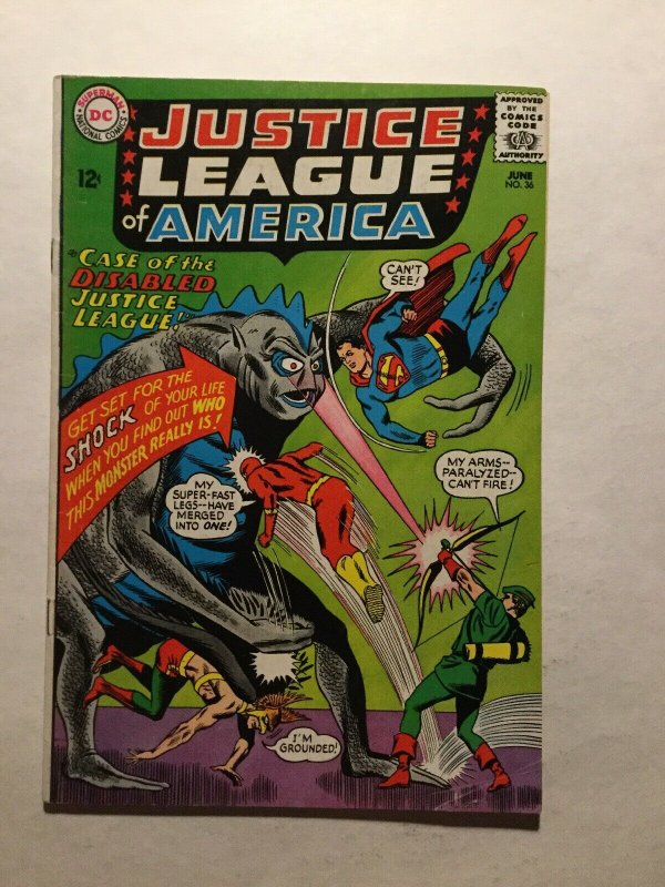 Justice League Of America 36 Fine Fn 6.0 Dc Comics