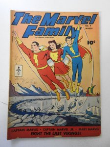 The Marvel Family #9 (1947) VG Condition ink fc