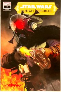 STAR WARS THE HIGH REPUBLIC #3 MIKE MAYHEW TRADE DRESS VARIANT SIGNED W/COA NM.