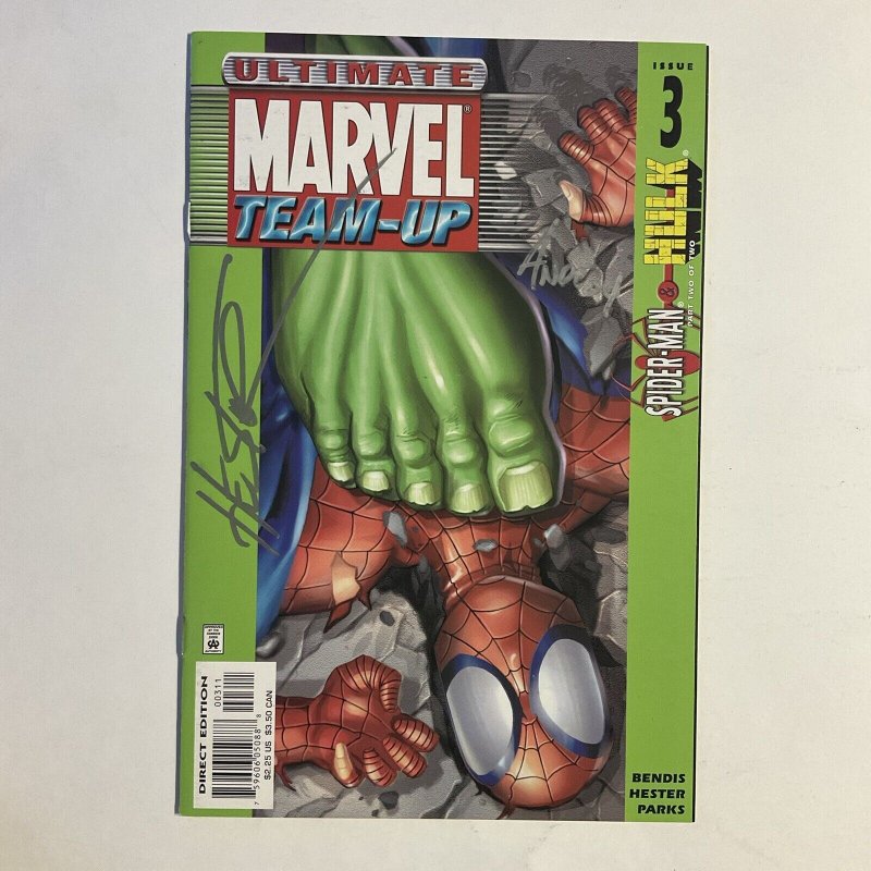 Ultimate Marvel Team Up 3 2001 Signed by Phil Hester Marvel NM near mint