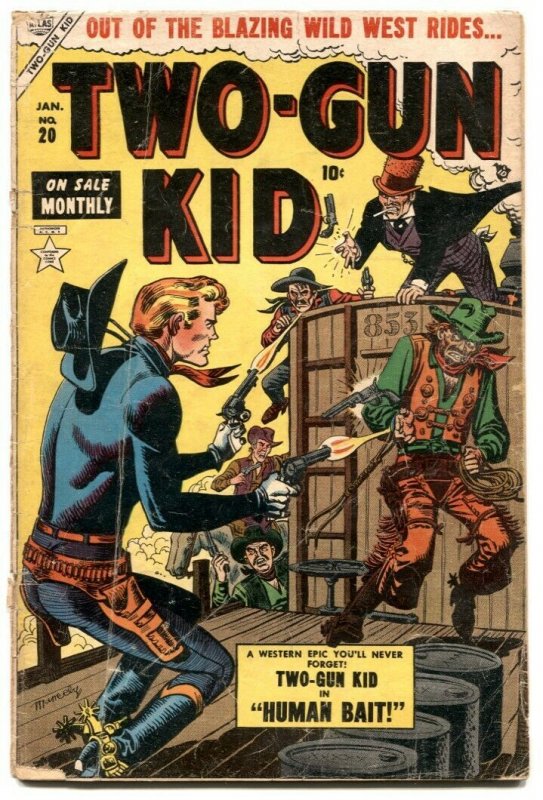 Two-Gun Kid #20 1954- Maneely- Atlas Western G+