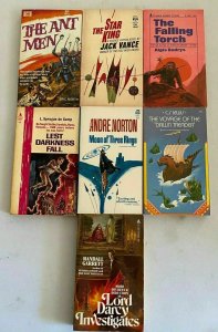 SciFi paperback lot all 7 different books (years vary)