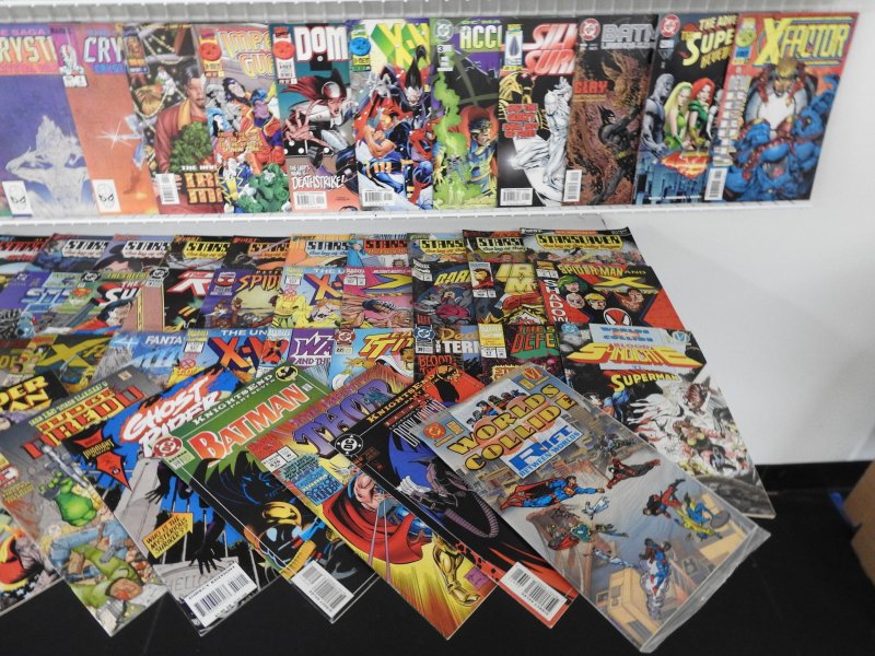 Huge Lot 190+ Comics W/ Venom, Ghost Rider, Spider-Man, Flash+ Avg Fine Cond!!