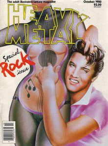 Heavy Metal #43 (Newsstand) FN ; HM | October 1980 Elvis Presley