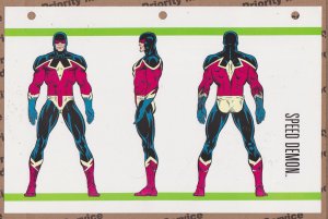 Official Handbook of the Marvel Universe Sheet- Speed Demon