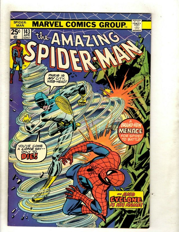 Amazing Spider-Man # 143 VF Marvel Comic Book Lizard Mary Jane Kingpin RS1