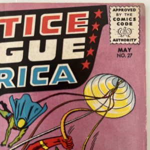 JUSTICE LEAGUE OF AMERICA #27 DC SILVER AGE 1ST APPEARANCE AMAZO Mid GRADE