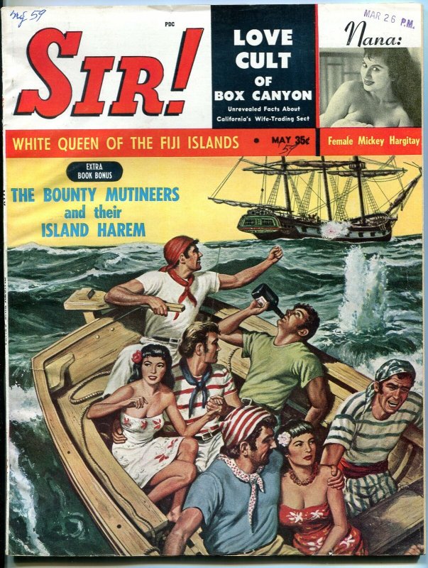 Sir! Magazine May 1959- Bounty Mutineers- Nana