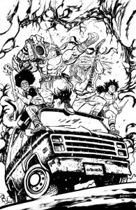 Skybound X (2021) #3 VF/NM 1:10 Retailer Incentive Cover G (Black & White)