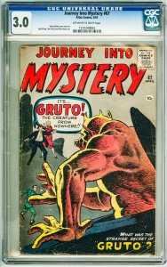 Journey into Mystery #67 (1961) CGC 3.0 OWW Pages!