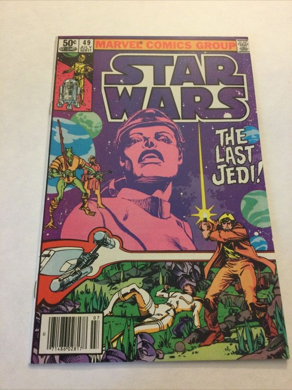 Star Wars 49 Nm- Near Mint- Newsstand Edition Marvel Comics