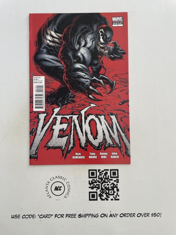 Venom # 1 NM 2nd Print Red Variant Marvel Comic Book Spider-Man Carnage 3 MS6