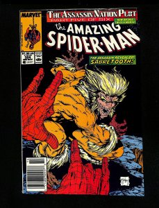 Amazing Spider-Man #324 Newsstand Variant Sabretooth McFarlane Cover!