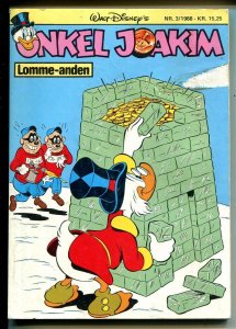 Onkel Joakim #3 1988-Disney-Danish-Uncle Scrooge-Carl Barks-Mickey Mouse-VG