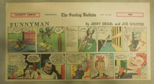 Funnyman by Siegel and Shuster from 11/28/1948 Third Page Size = 7.5 x 14 inches