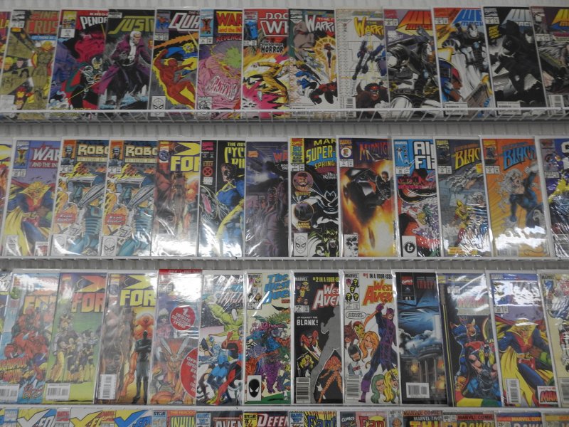 Huge Lot 130+ Comics W/ X-Force, War Machine, Deathlok+ Avg Fine/VF Condition!