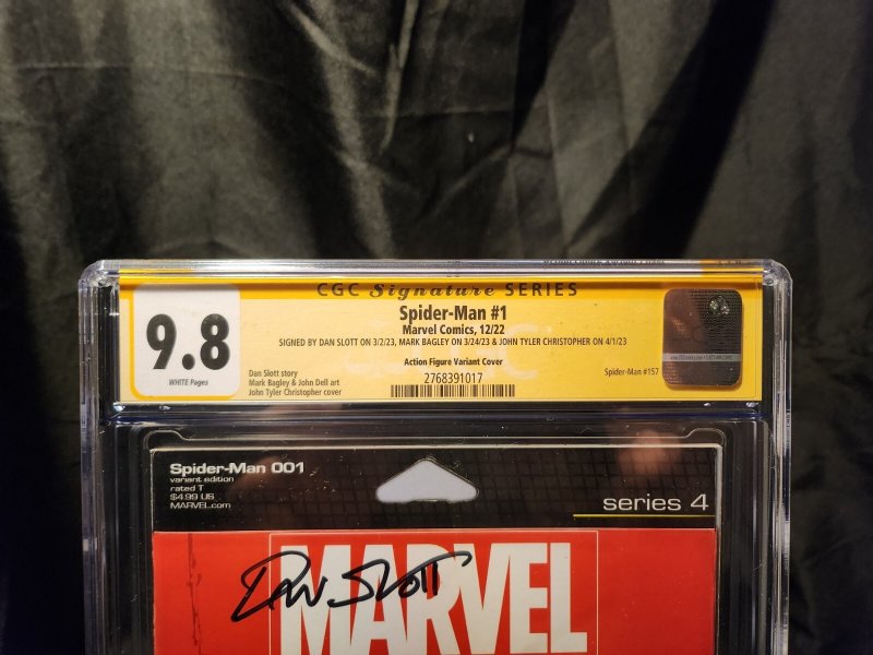 Spider-Man #1 - Signed Dan Slott & Mark Bagley & John Tyler Chris (CGC 9.8) 2022