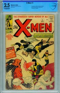 X-MEN #1 CBCS 2.5-First issue-Marvel Key comic book Silver-Age