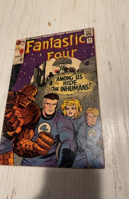Fantastic Four #45 (1965)first app of the inhumans see description