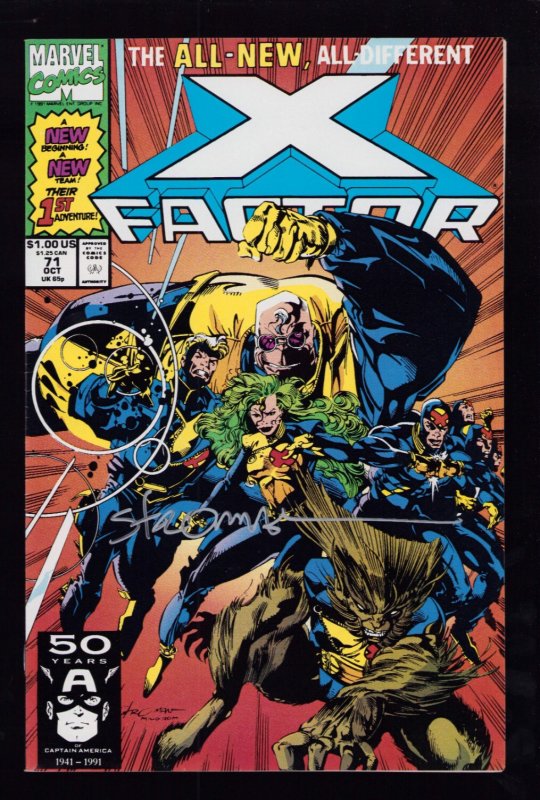 X-Factor #71 -  Cover + Art by Larry Stroman & Al Milgrom. Signed (9/9.2) 1991