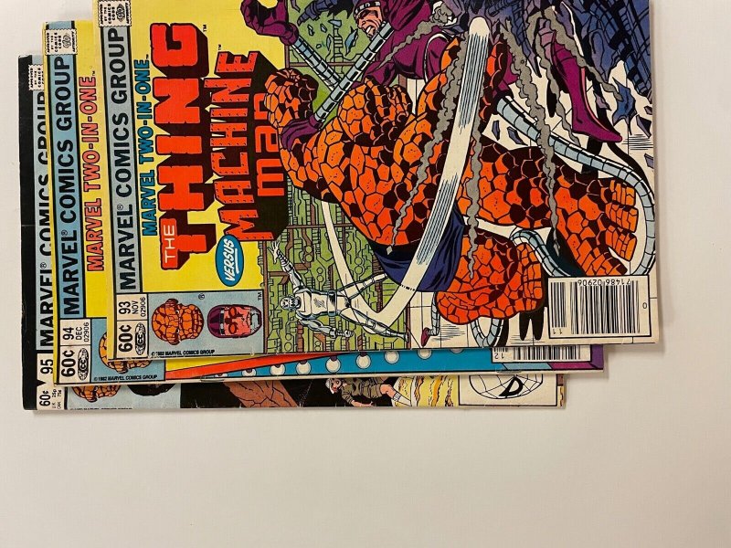 3 The Thing Marvel Comics Group  # 90 91 92  Spider-Man Fantastic Four 96 NO4