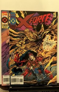 Lot of 2 X-Force #42,43 1995 (43 has attached trading cards)