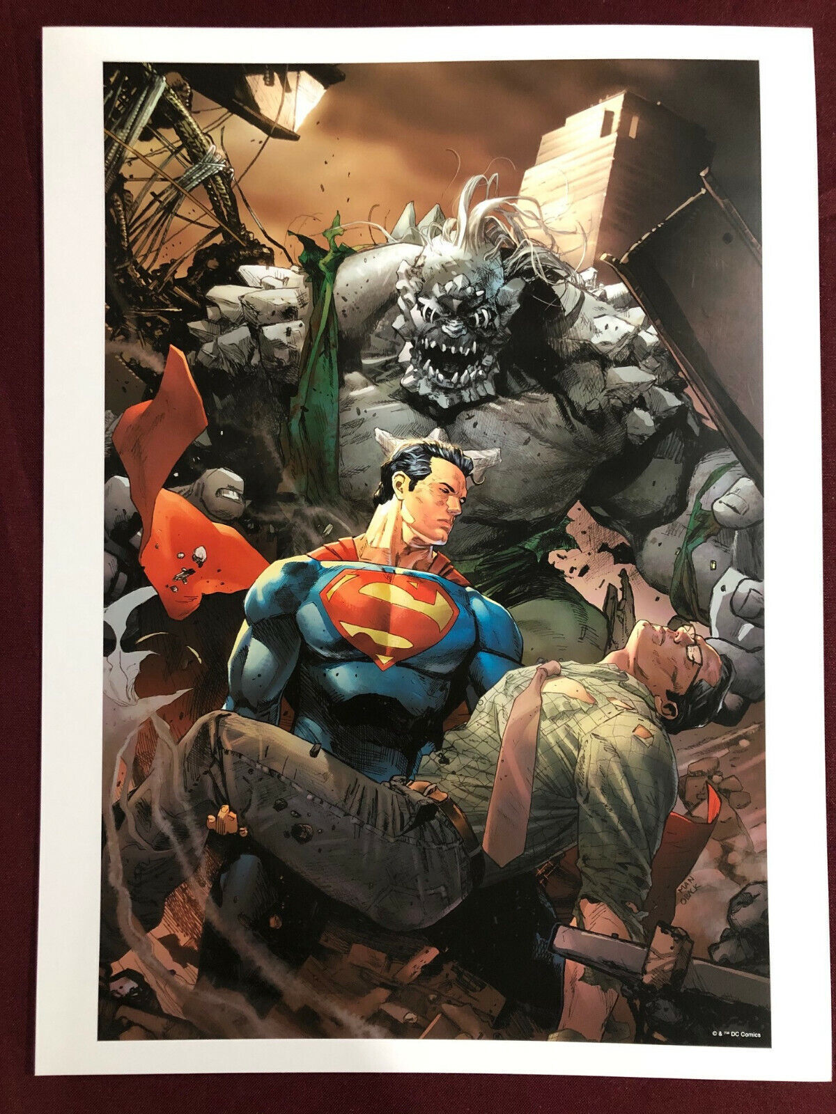 superman brainiac attacks poster