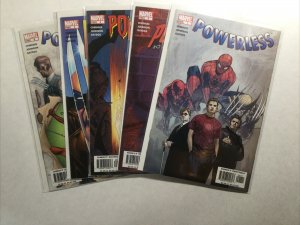 Powerless 1 3-5 3 4 5 Lot Run Set Nm Near Mint Marvel 