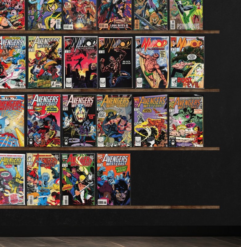 Huge Lot 150+ Comics with Namor, The Sub Mariner, Avengers West Coast & More!