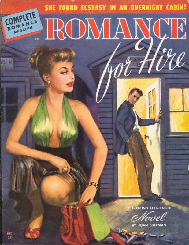 Complete Romance 12/1949-Spicy Good Girl art-spanking photo-lurid pulp-FN/VF