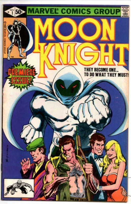 MOON KNIGHT #1, VF, 1980, Bill Sienkiewicz, more Bronze & Marvel in store