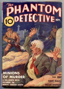 PULP:  Phantom Detective Pulp November 1937- Minions of Murder