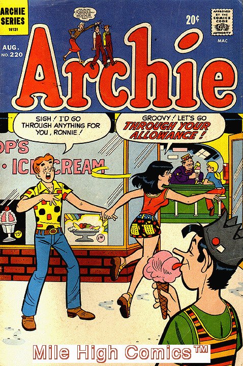 ARCHIE  (1942 Series)  (ARCHIE MJL) #220 Very Good Comics Book