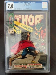 Thor #143 (1967) - CGC 7.0 - Balder & Sif