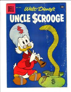 Uncle Scrooge, Walt Disney #19 (Sep-57) FN+ Mid-Grade Uncle Scrooge